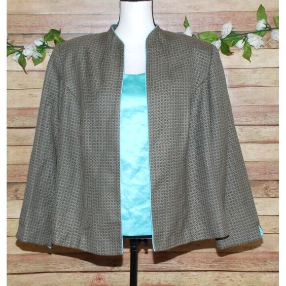 Jessica Howard Woman's Jacket & Sleeveless Shirt Plus Size 22W Petite Career - Picture 1 of 13